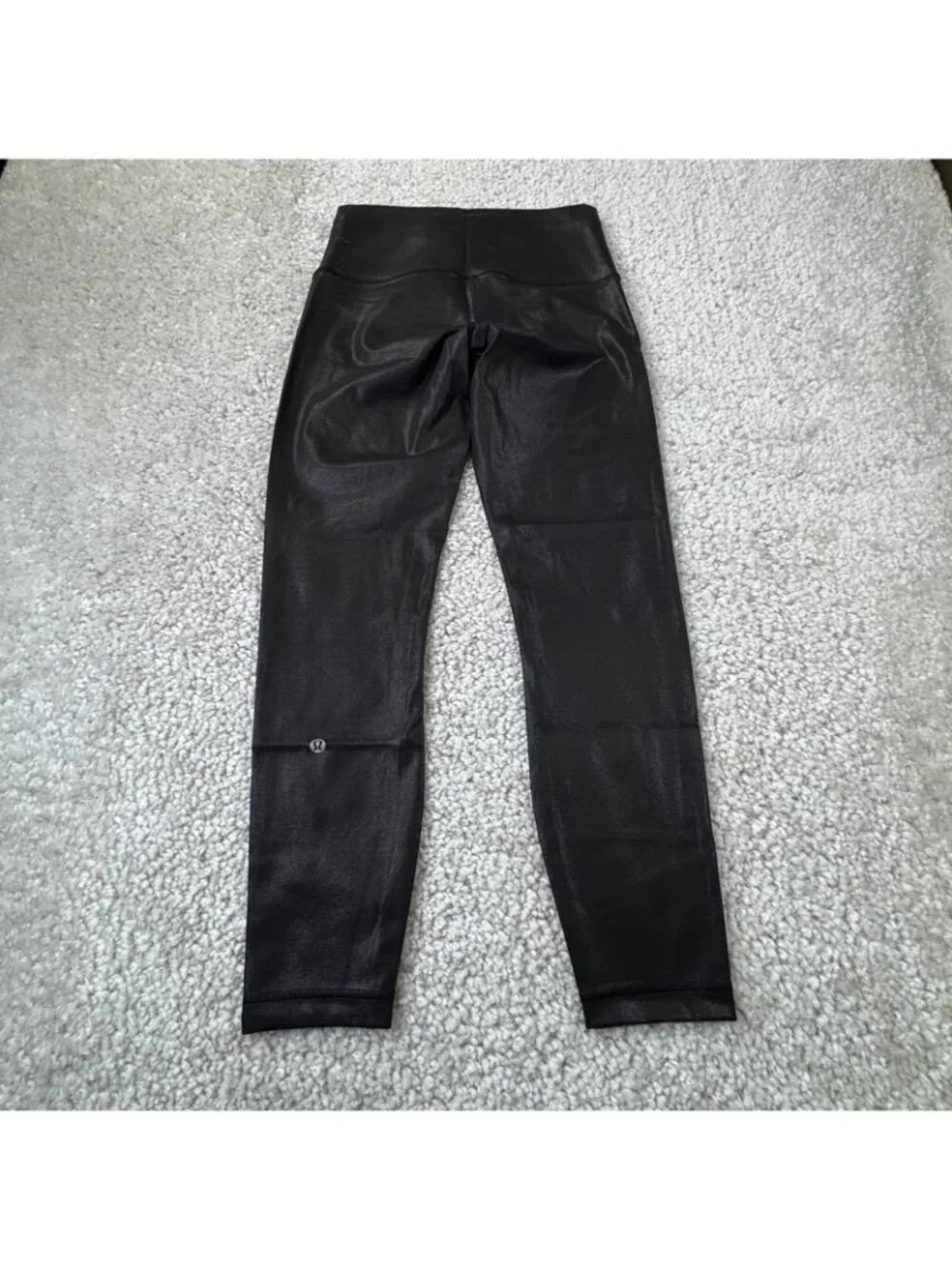 Lululemon Wunder Under Train Tight Legging Radiate Foil Black Womens 8